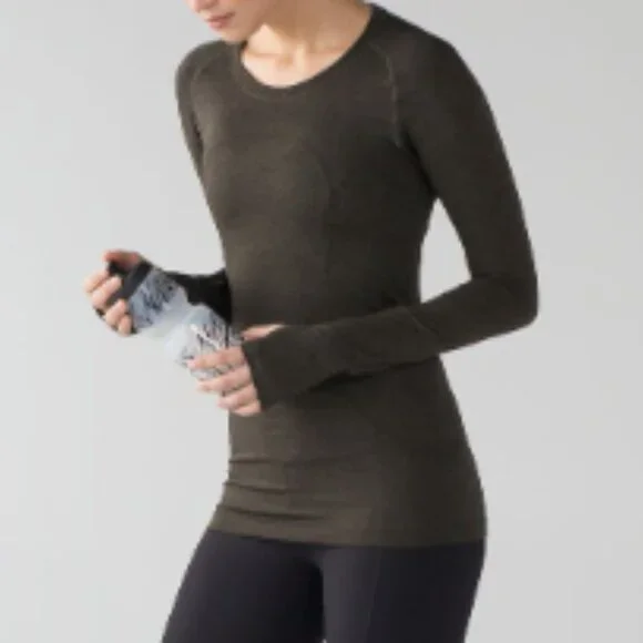 (6006)  🍋 LULULEMON RUN: Swiftly Tech Long Sleeve Crew Sz 10 EUC - Picture 2 of 10